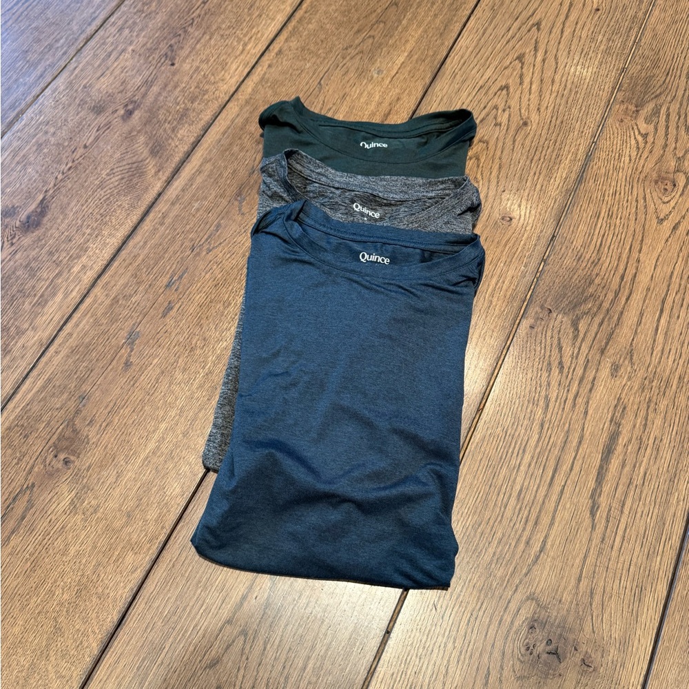 Quince Men's T-Shirt Pack - Blue, Gray, Green